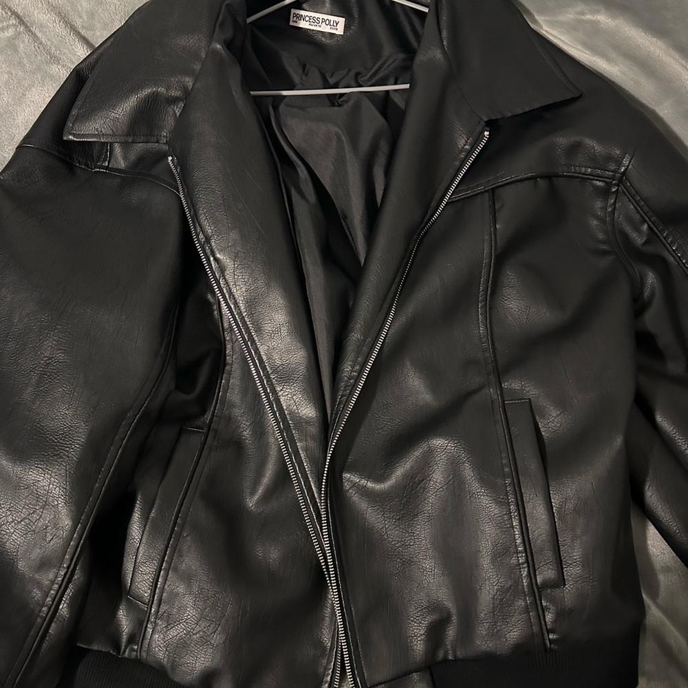 Princess Polly Goldsmith Faux Leather Jacket - Picture 4 of 4